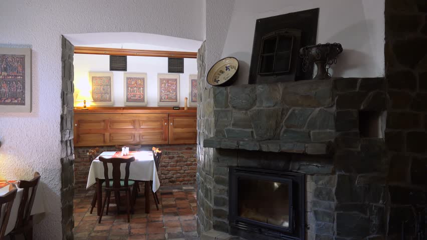 Interior Of The Old Style Stock Footage Video 100 Royalty Free