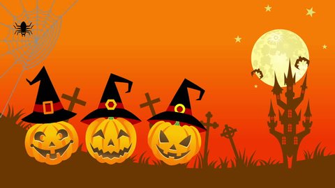Halloween Jack Olantern Animationzoom Out Stock Footage Video (100%  Royalty-free) 11674274 | Shutterstock
