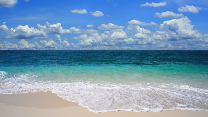 Ocean With Waves At The Gold Coast Beach Australia Stock Footage Video ...