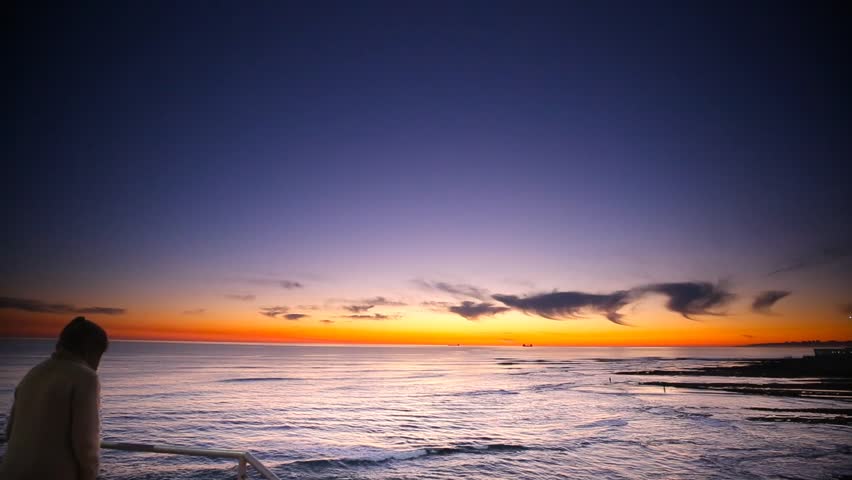 Cinemagraph Loop -person Watching Sun Stock Footage Video (100% Royalty ...