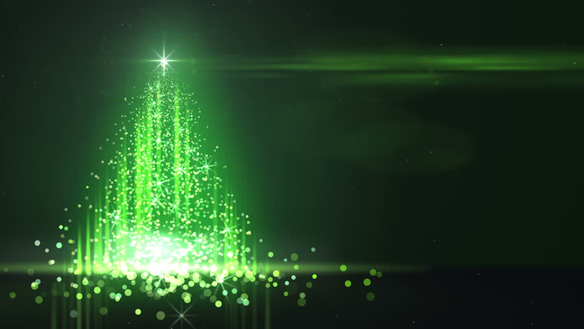 Green Lights Christmas Tree Stock Footage Video 2875432 