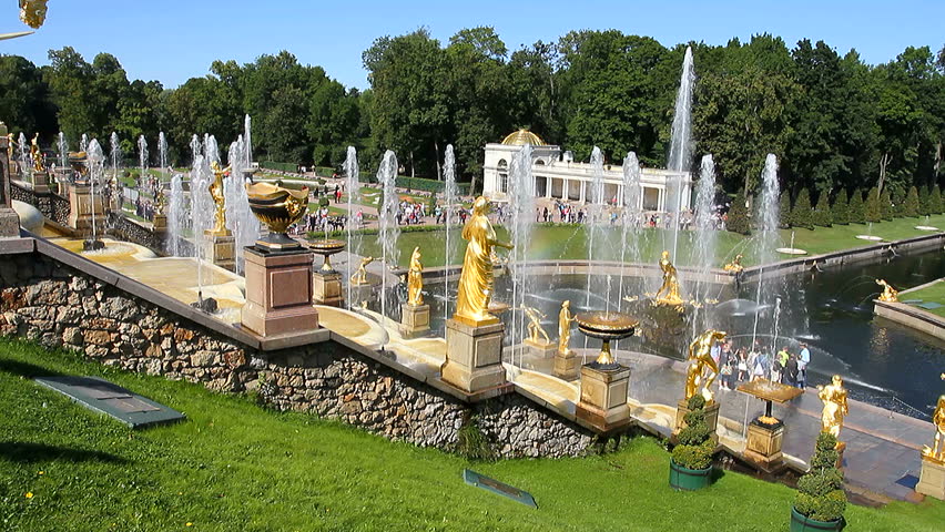 Stock video of st. petersburg, peterhof, russia, july 2015: | 13536284 ...