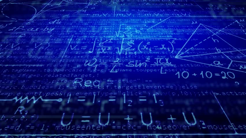 Animation Of Mathematical Formulas And Geometric Shapes. Perfectly ...