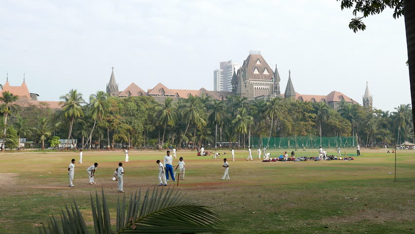 Mumbai India January 15 2016 4k Footage Of Boys Playing Cricket In