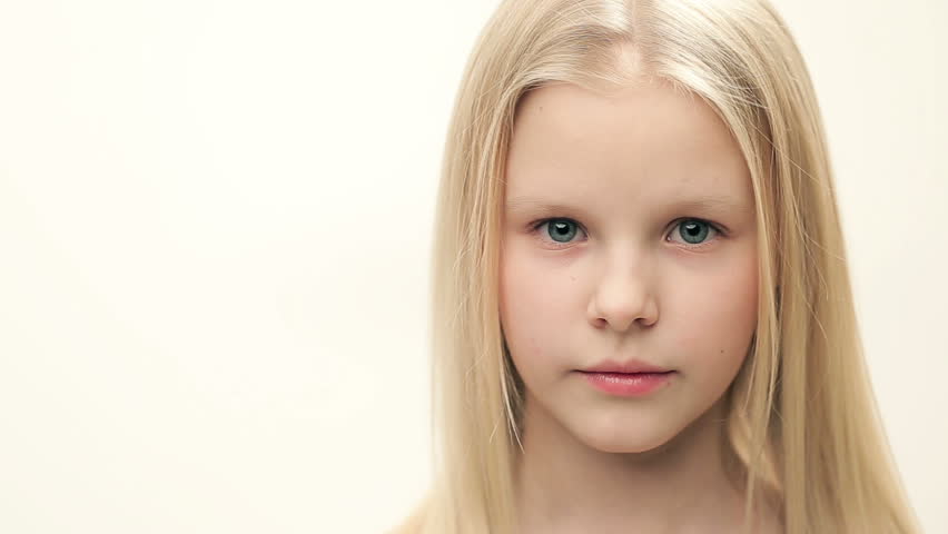 Girl With Blond Hair Stock Footage Video 14400328 | Shutterstock