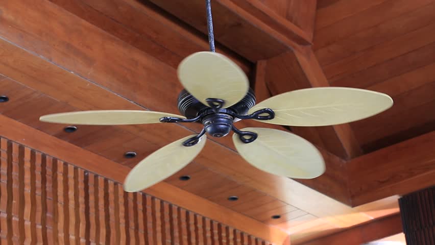 Ceiling Fan In Tropical Home Indoors Myanmar