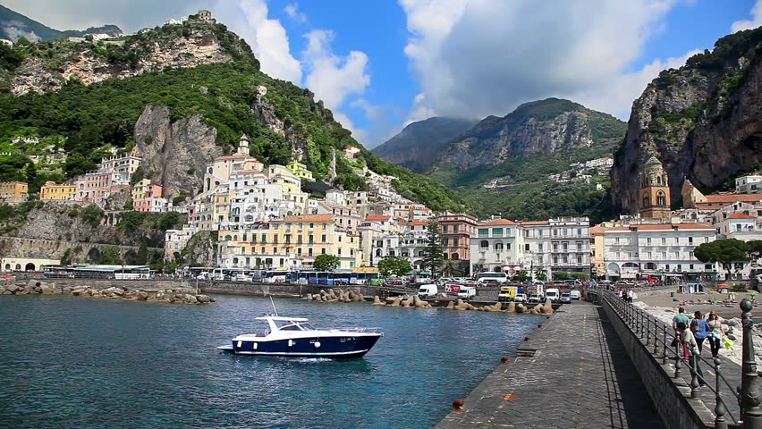 SCALA, AMALFI COAST, ITALY - MAY 26, 2015: Panorama Of Town Of Scala ...