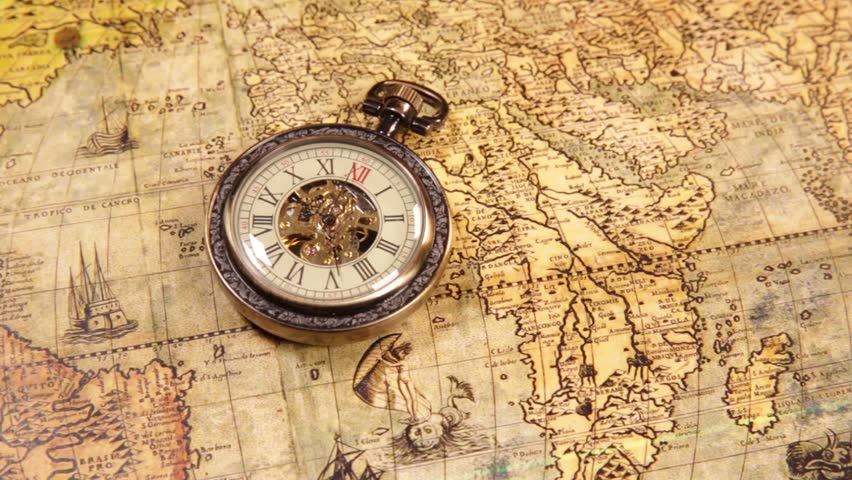 Old World Map Treasure Chest