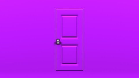 Purple Door And Green Chroma Stock Footage Video 100 Royalty