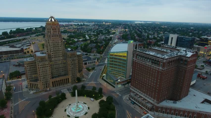Buffalo skyline in New York image - Free stock photo - Public Domain