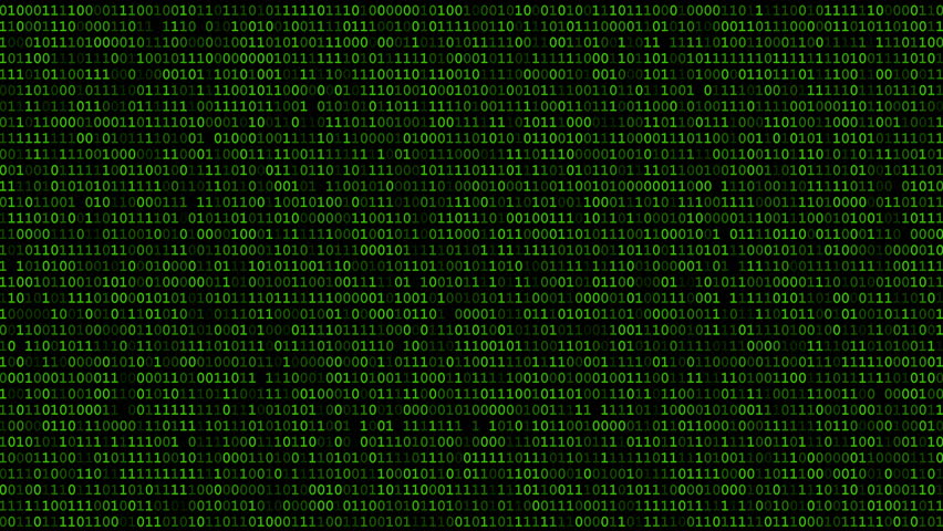 Sheet of matrix green style running binary codes… - Royalty Free Video