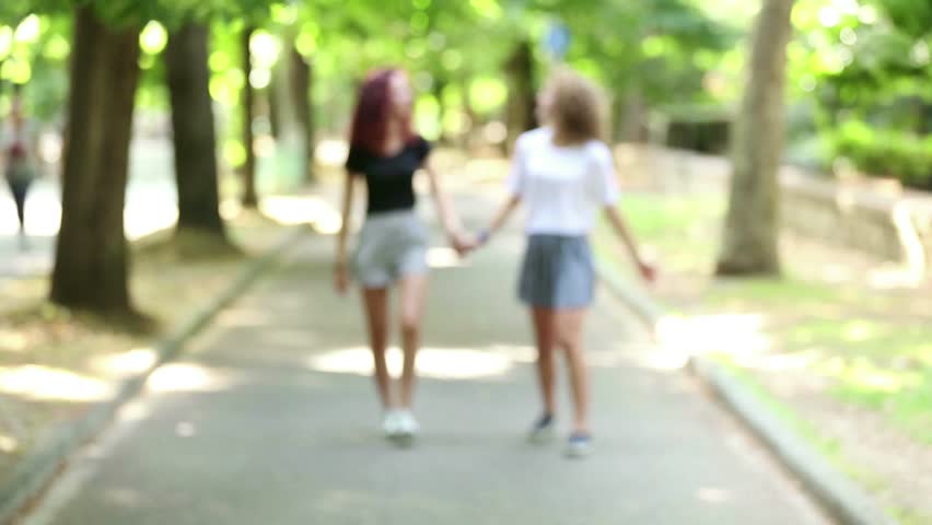 Two Lesbians Holding Hands Stock Footage Video Shutterstock