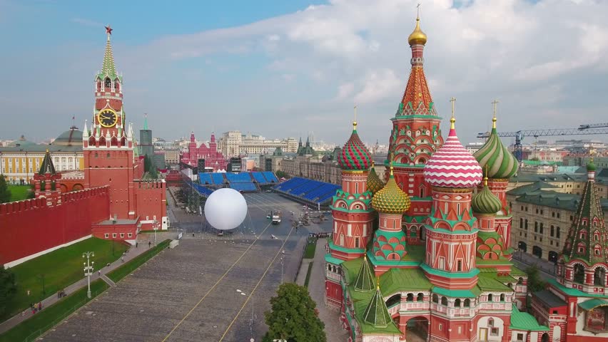 Moscow Red Square Kremlin And St Basil Resurrection Cathedral