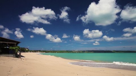 Tropical Beach Jimbaran Bali Near The Popular Temple Pura Segara South Kuta Tropical Beach Bali Indonesia Bali