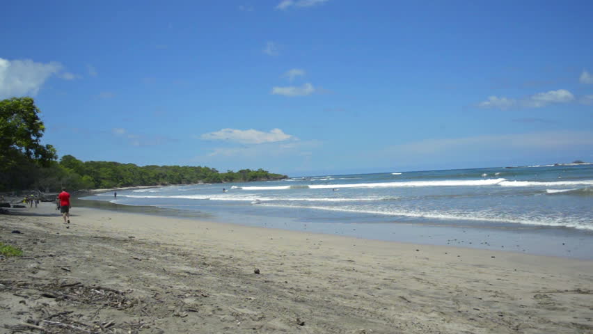 Tropical Beach Guanacaste Costa Rica Summer Day On White Tropical Beach Guanacaste Costa Rica