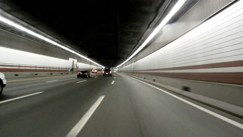 Driving Through Tunnel In Boston Stock Footage Video 100 Driving Through Tunnel In Boston Ma