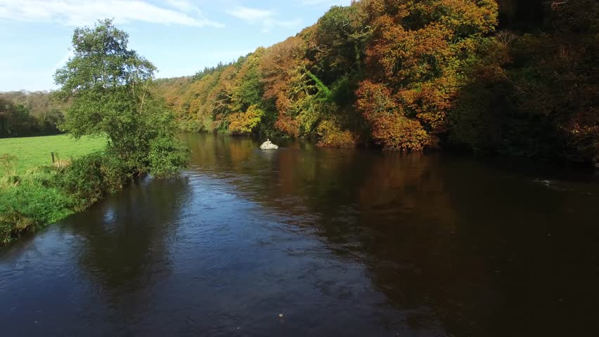 River Bandon, Inishannon, co Cork, Ireland. Beautiful early autumn day on the way to west cork.