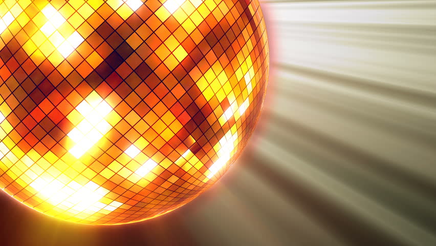 Animation Of Party Lights Disco Ball