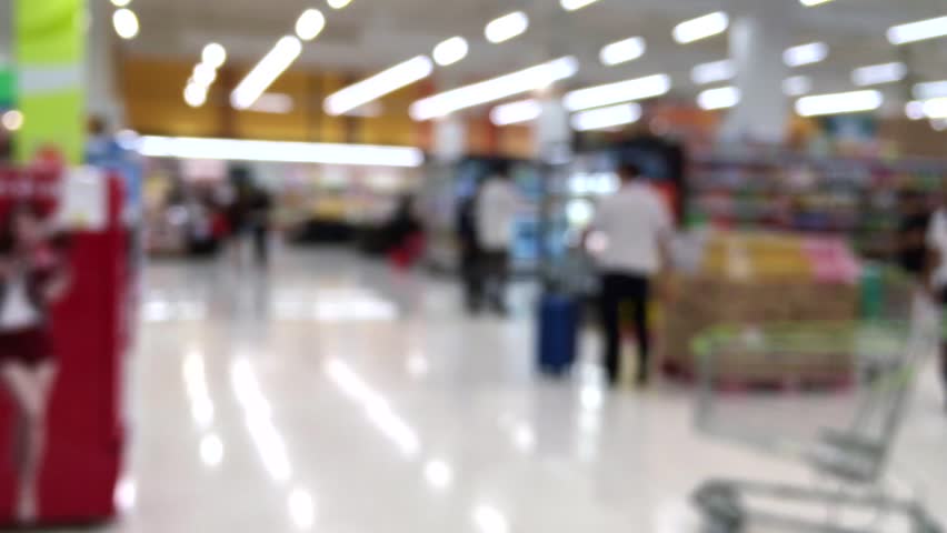 Inside a Grocery store with rows of lights image - Free stock photo ...