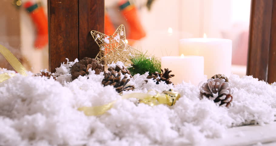 Christmas Decorations On Fake Snow Stock Footage Video 100 Royalty Free 21345754 Shutterstock