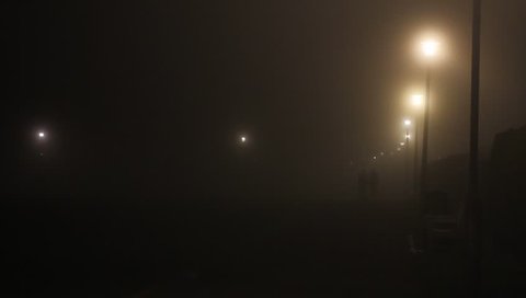 Couple walking foggy night meadows park Stock Footage Video (100%  Royalty-free) 2167454 | Shutterstock