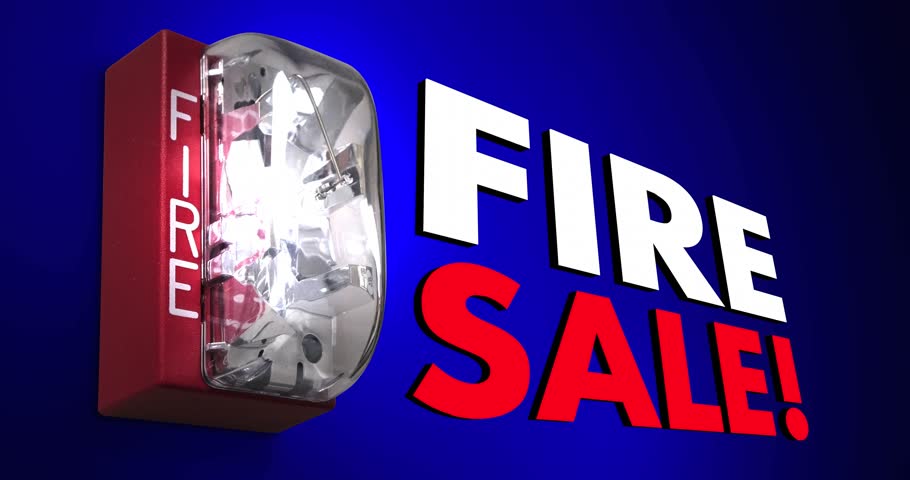 Header of fire sale