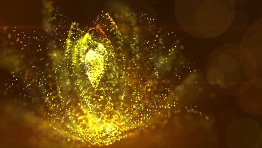Particle Flower Image Background Stock Footage Video (100% Royalty-free