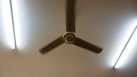Zoom Out A Ceiling Fan Stock Footage Video 100 Royalty Free