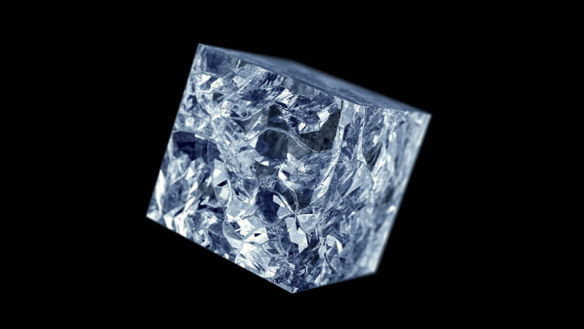 Ice Cube Explosion In Slow Motion (cg, Alpha Matte, 4k) 스톡 동영상 비디오 ...
