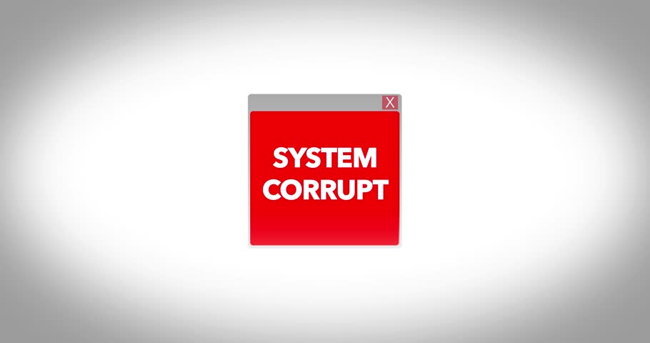 System corruption. Trojan detected Screen.