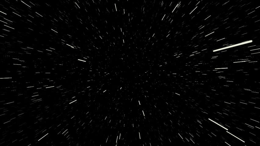 Flying Through Hyper Space With Stars Zooming Past The Camera. This Can ...