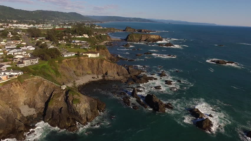 Cliffs and landscape on the Coastline in Oregon image - Free stock ...