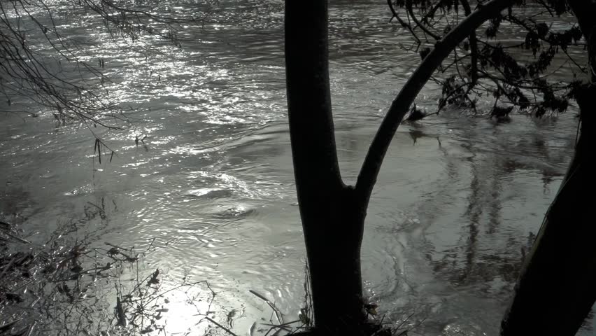 Header of floodwater