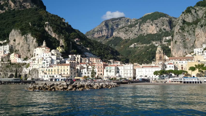 SCALA, AMALFI COAST, ITALY - MAY 26, 2015: Panorama Of Town Of Scala ...