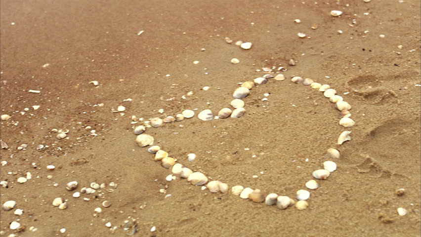 A Heart of Shells On Stock Footage Video (100% Royalty-free) 2442794