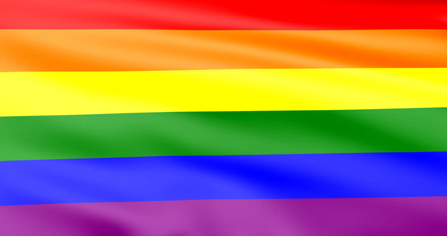 The Rainbow Flag, Pride Flag, LGBT Pride Flag Or Gay Pride Flag Stock ...