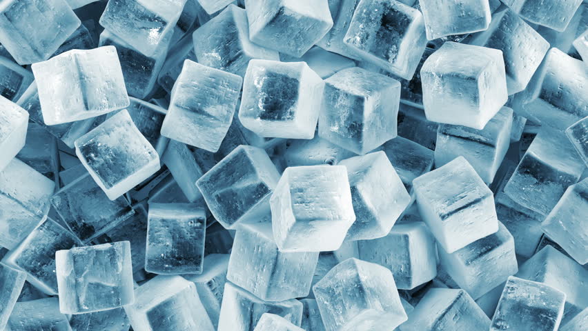 ice cubes drop animation