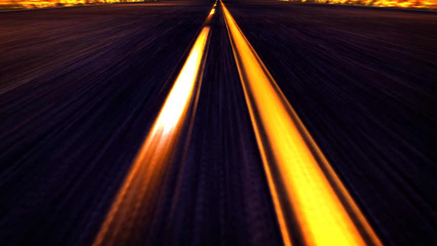 POV of Driving down a Road 1080 HD video - HD stock footage clip