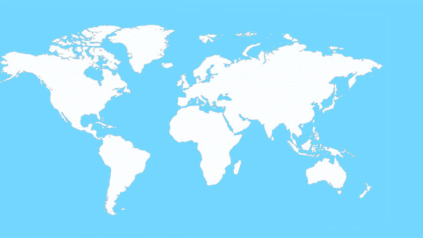 World Map With Pins HD Stock Footage Video 1491730 | Shutterstock
