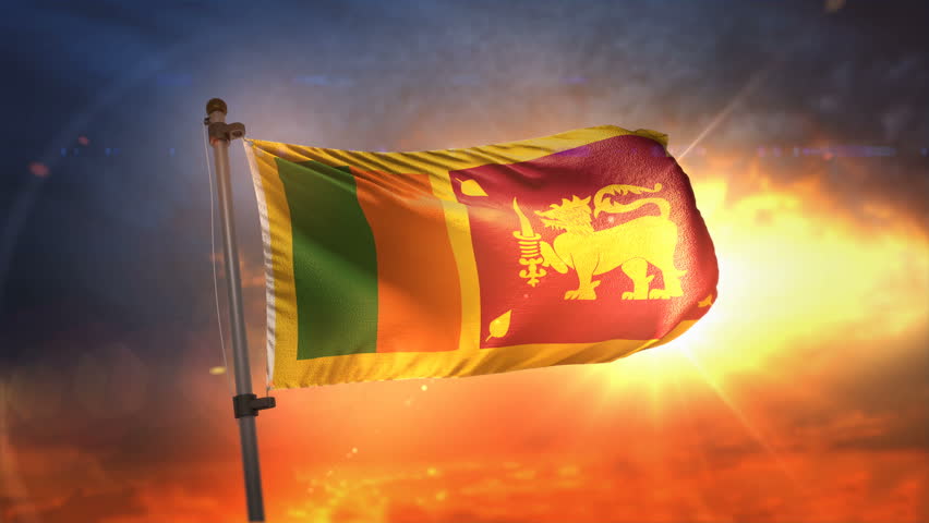 Flag Of Sri Lanka Beautiful 3d Animation Of Sri Lanka Flag In Loop Mode ...
