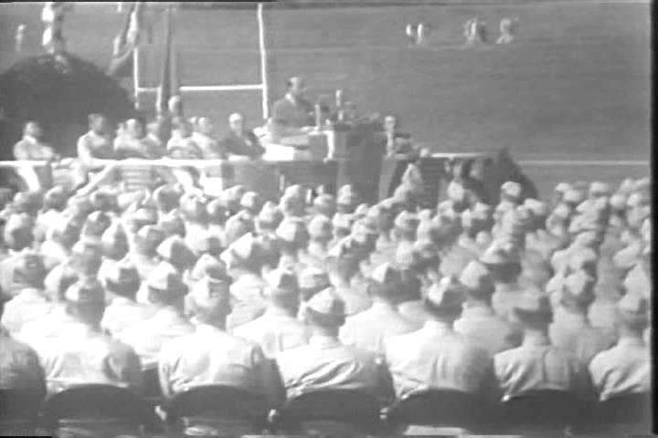 While Campaigning, Governor Adlai Stevenson Stock Footage