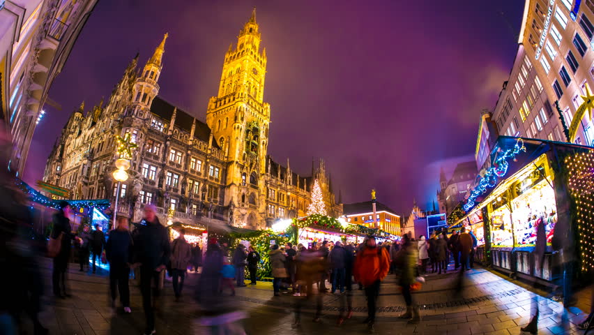 Stock video of munich, germany - december 15: time-lapse | 27526924 ...