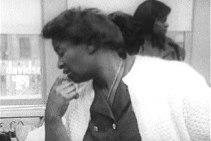1960s African American Women Try Stock Footage Video 100