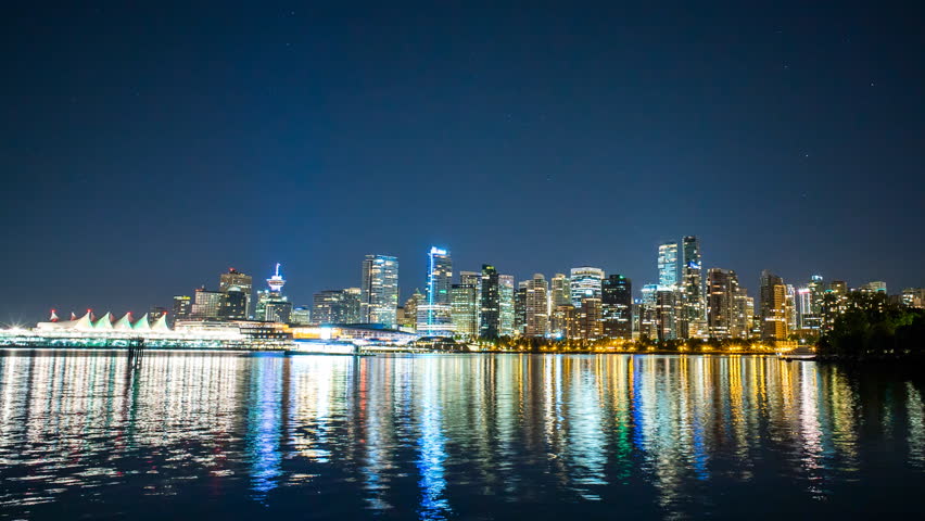 4K Vancouver BC Canada Skyline, British Columbia Canada, Urban ...