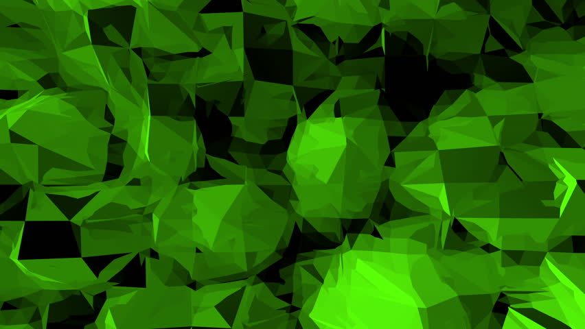 Low Polygon Abstract Background Loop Green Stock Footage Video 12819425 ...