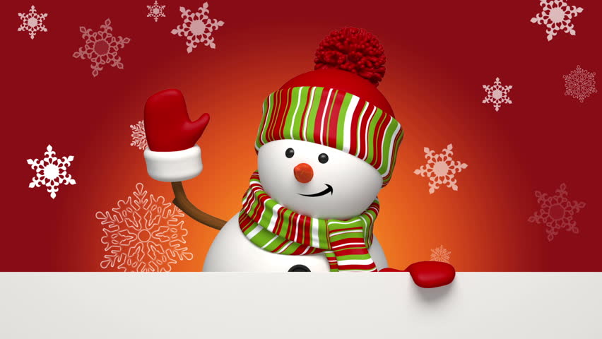 Snowman with snowflakes image - Free stock photo - Public Domain photo ...