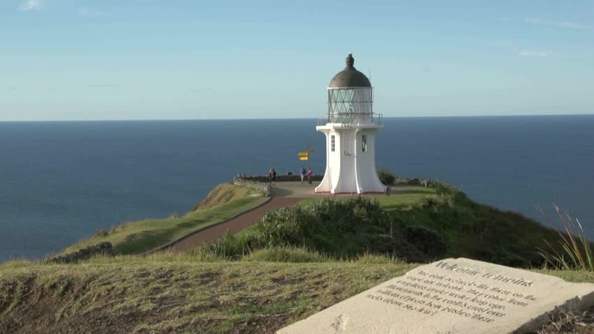 Cape Reinga New Zealand November 2012 View Down To Cape