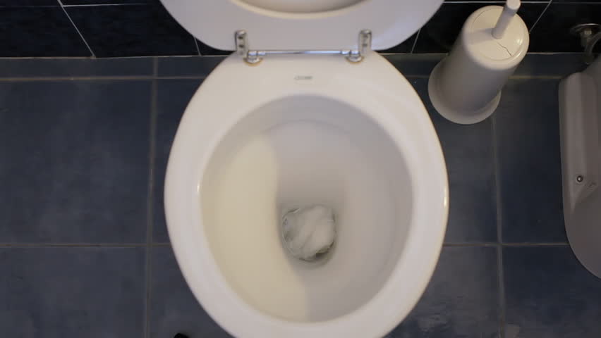 A Piece Of Paper Flushing Stock Footage Video 100 Royalty Free