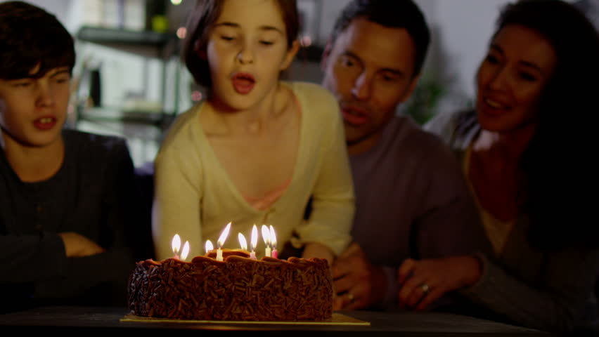 Girl Blowing out birthday Candles image - Free stock photo - Public ...