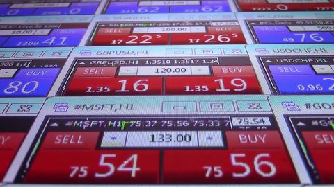 Forex Stock Market Quotes Ticker Stock Footage Video 100 Royalty - 